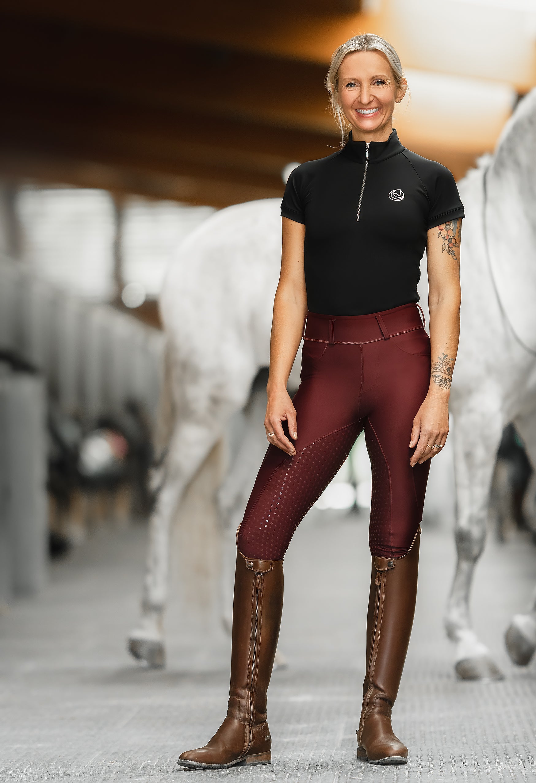 Horse Spirit Black Riding T-Shirt | Italian Comfort & Style – Ride