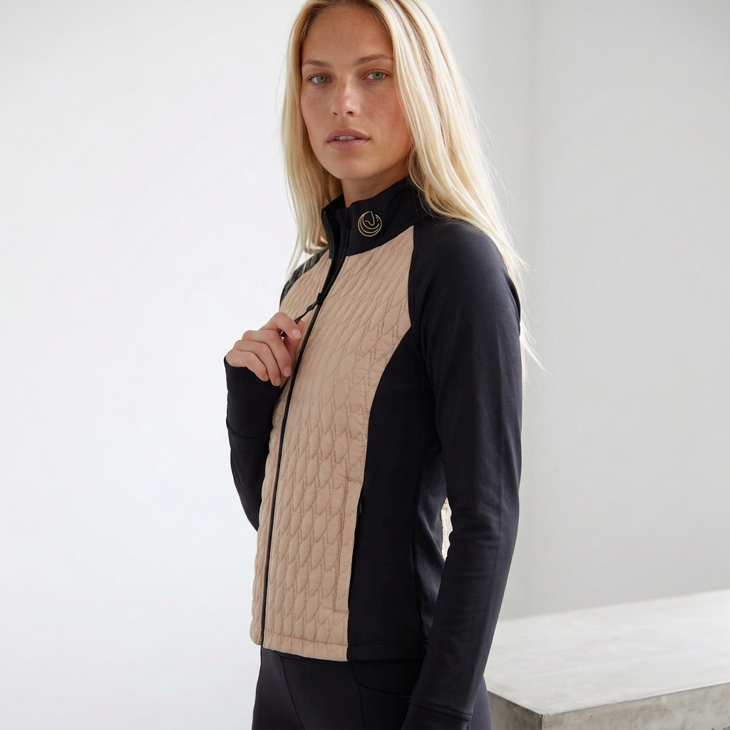 Horse Spirit Hybrid Riding Jacket Beige Black