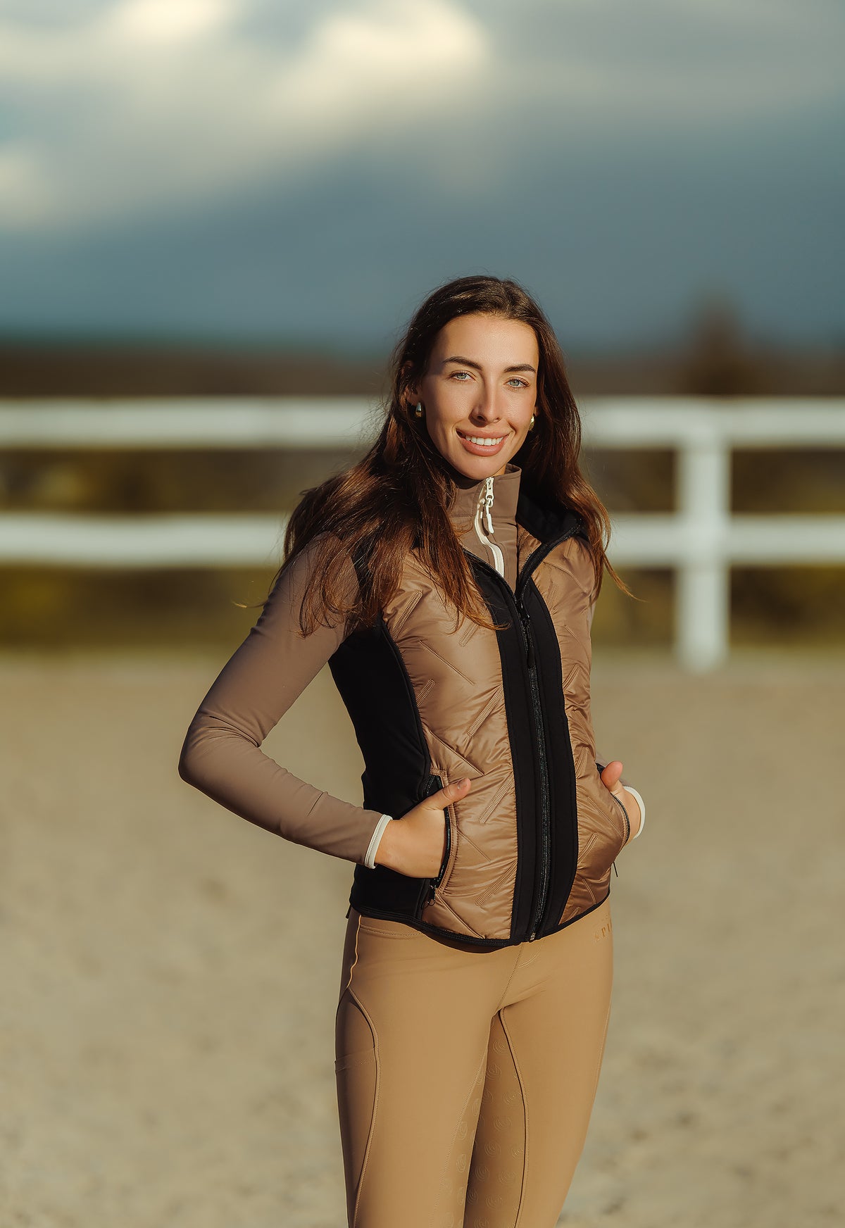 Horse Spirit Reitweste Bronze und Schwarz