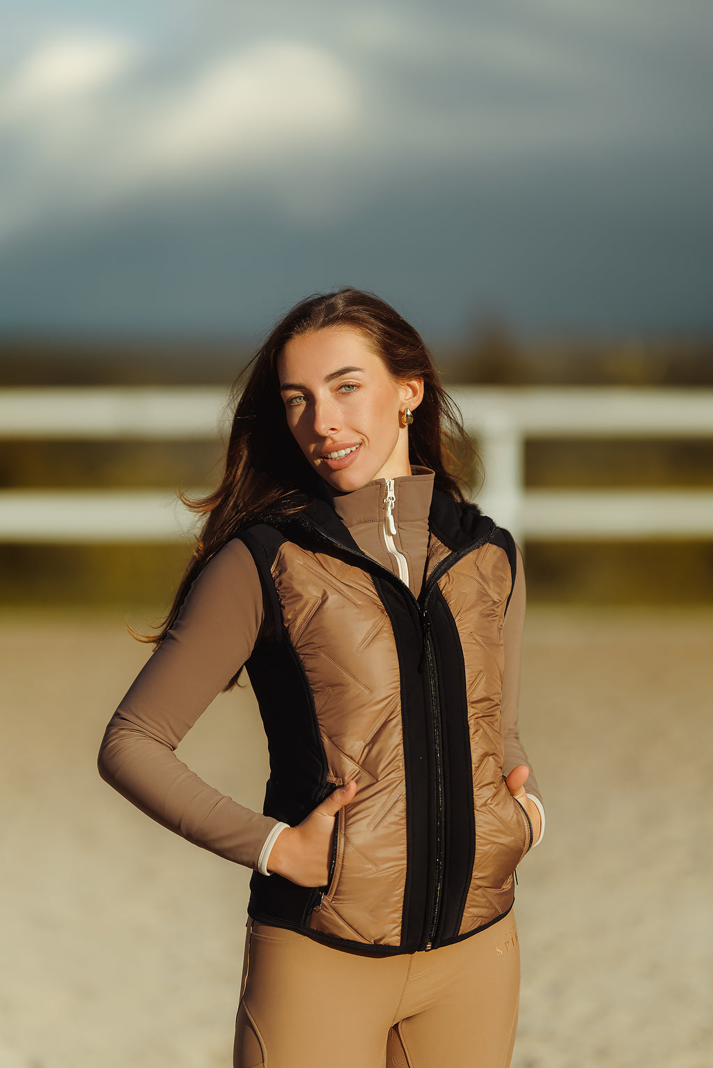 Horse Spirit Reitweste Bronze und Schwarz