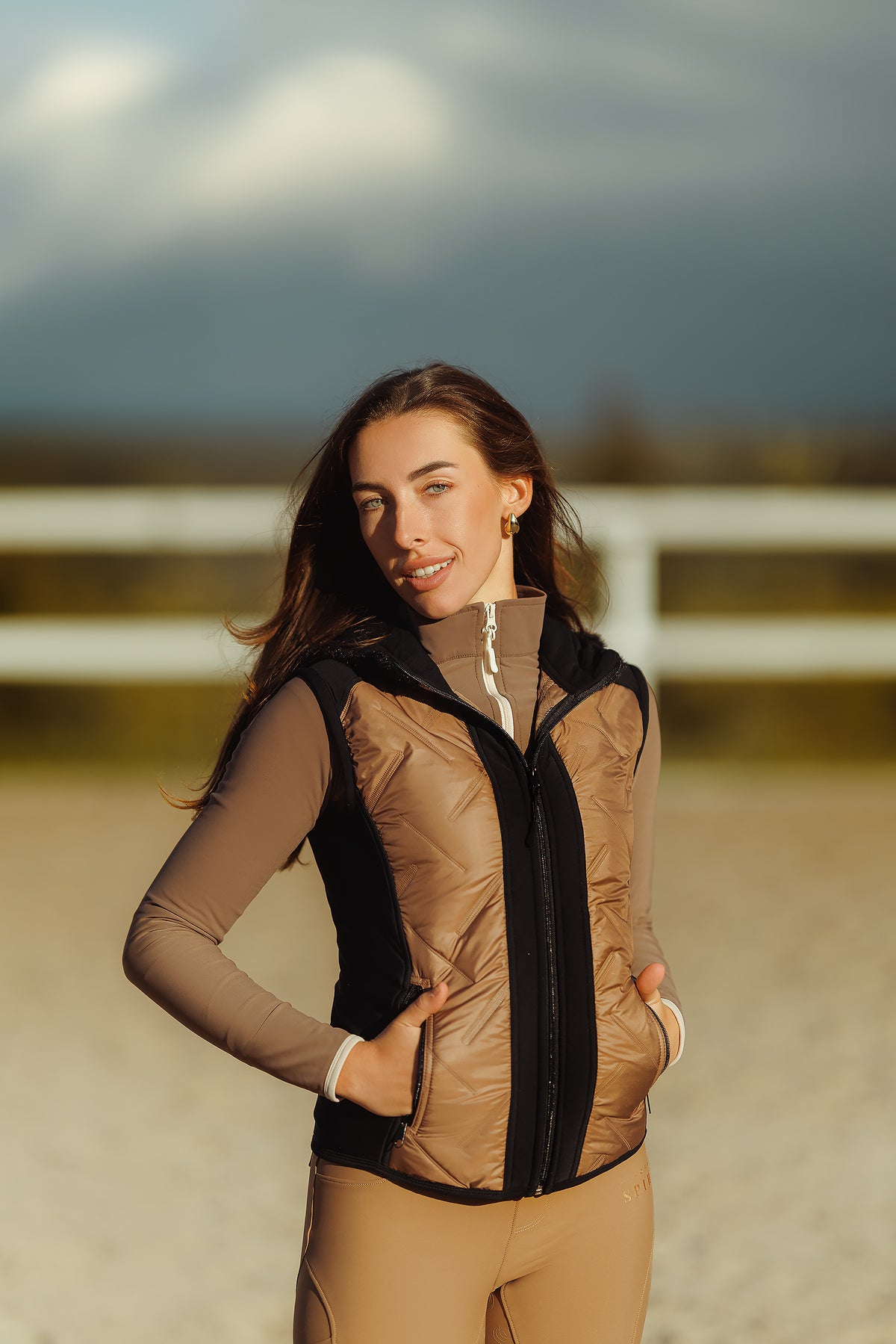 Horse Spirit Reitweste Bronze und Schwarz