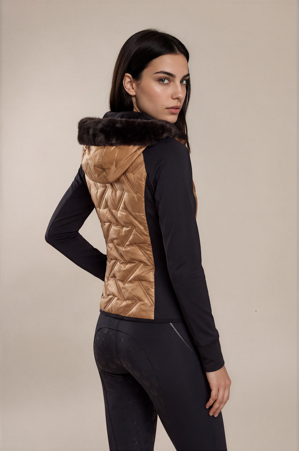 Horse Spirit Hybrid Riding Jacket Bronze Black