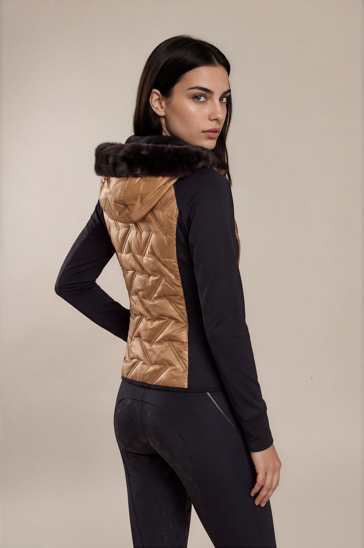 Horse Spirit Hybrid Riding Jacket Bronze Black