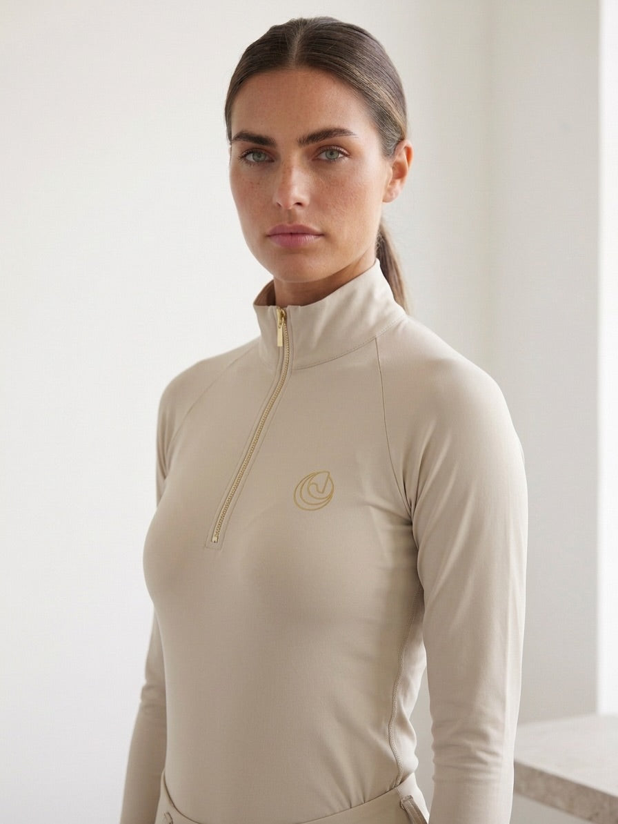 Horse Spirit Thermal Riding Layer Beige