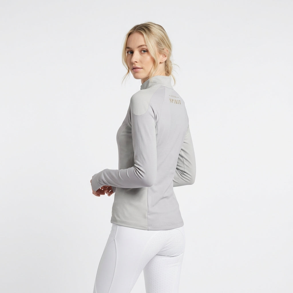 Horse Spirit HS Thermisch Rijshirt Grijs