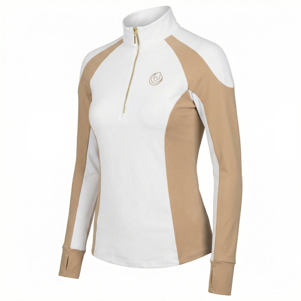 Horse Spirit Pro Thermo-Reitunterwäsche Weiß Beige