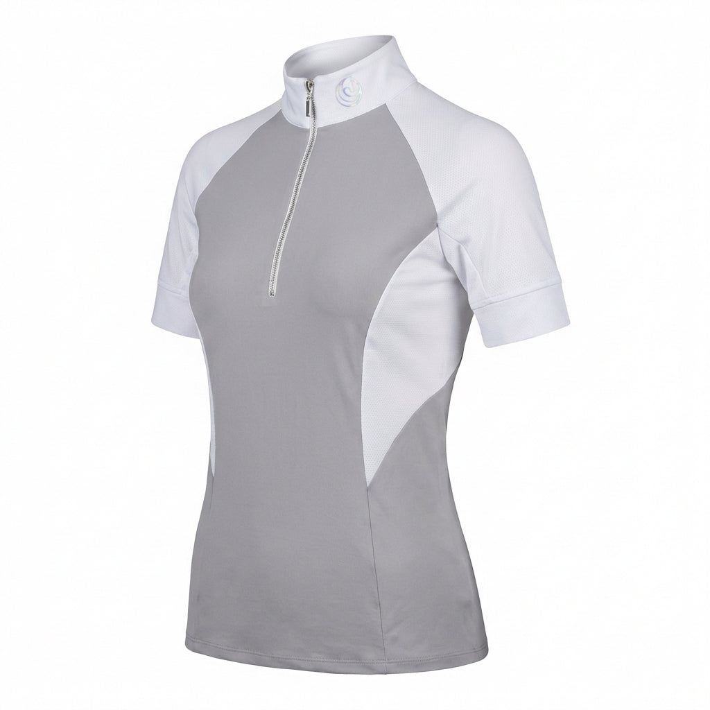 Horse Spirit Show Riding T-Shirt Grau Weiß