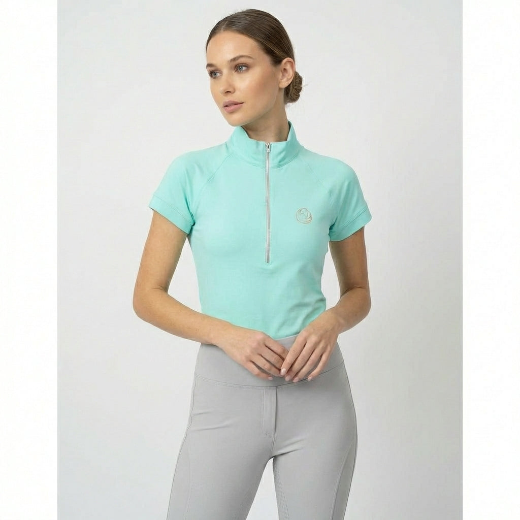 Horse Spirit Basic Riding T-shirt Mint