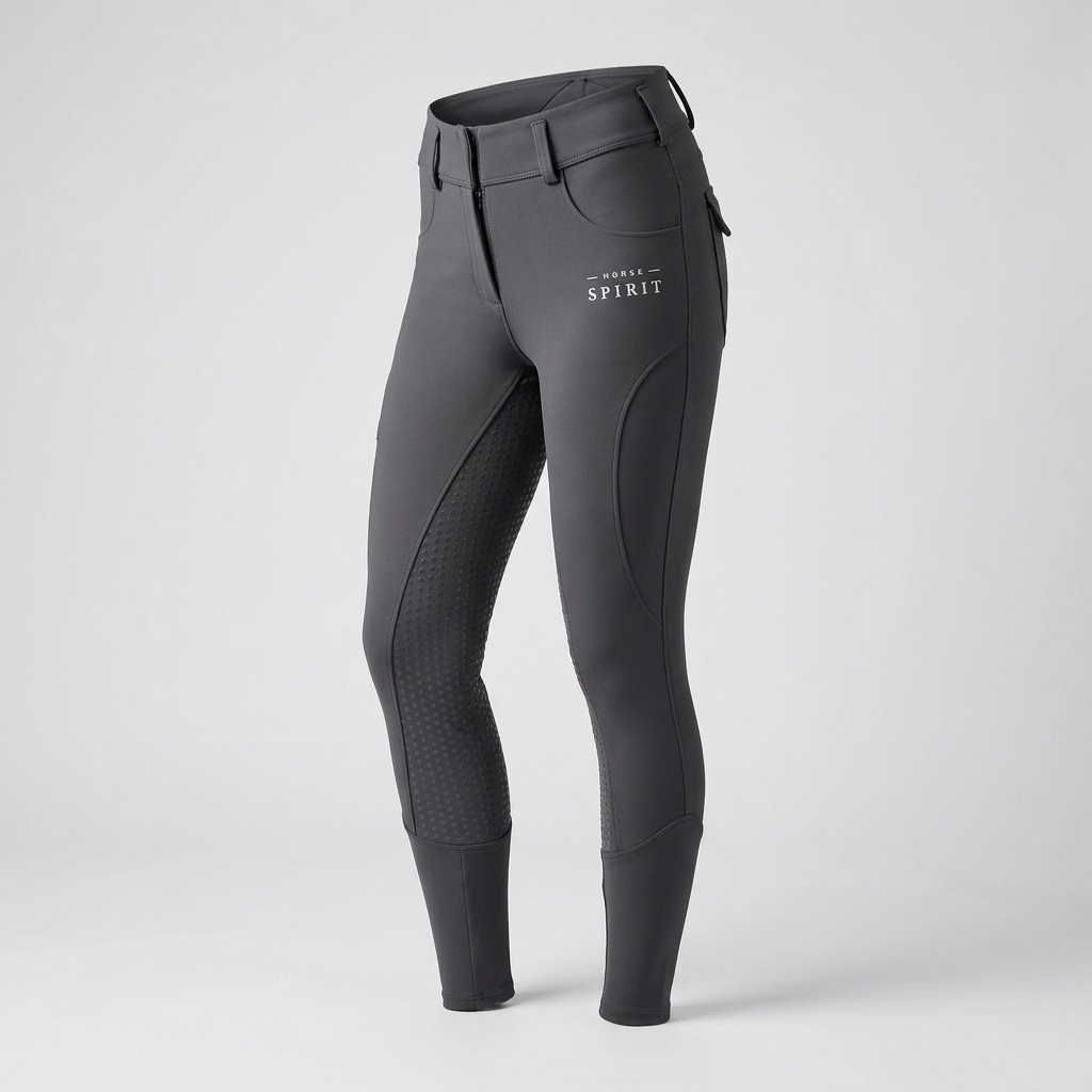 Horse Spirit Riding Leggings Dark Grey