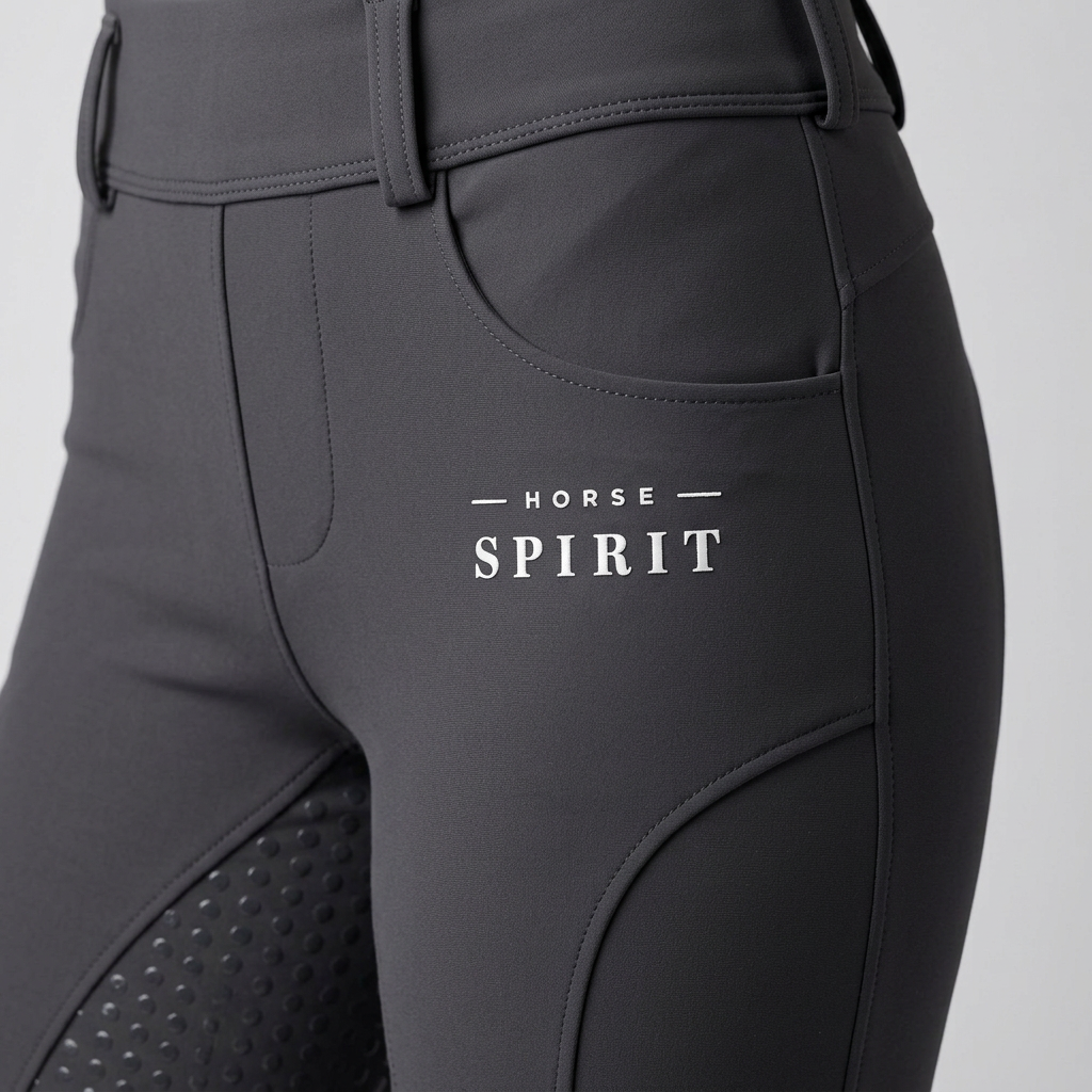 Horse Spirit Riding Leggings Dark Grey