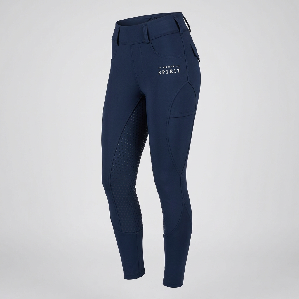 Horse Spirit Riding Leggings Blue
