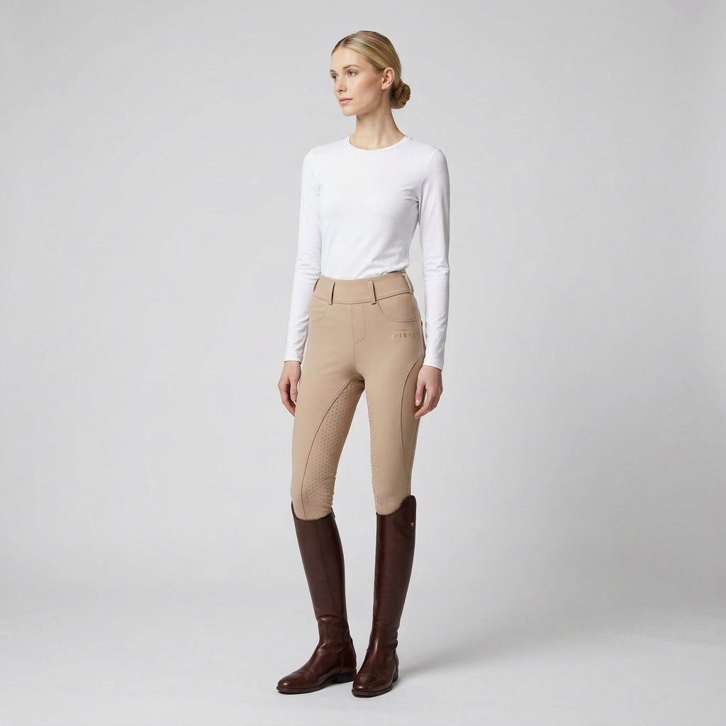 Horse Spirit Riding Leggings Beige