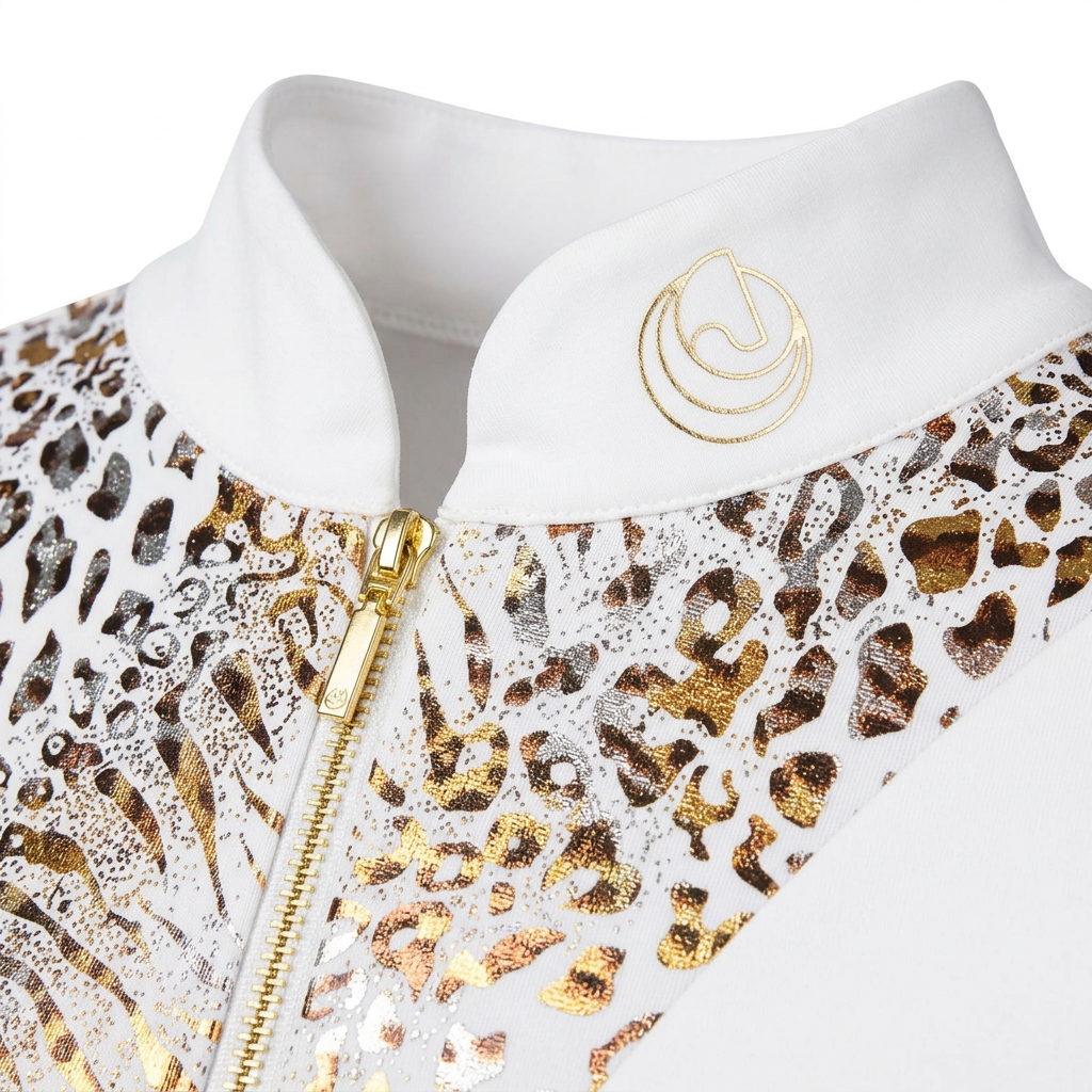 Horse Spirit Premium Rijpak met Luipaardprint in Wit