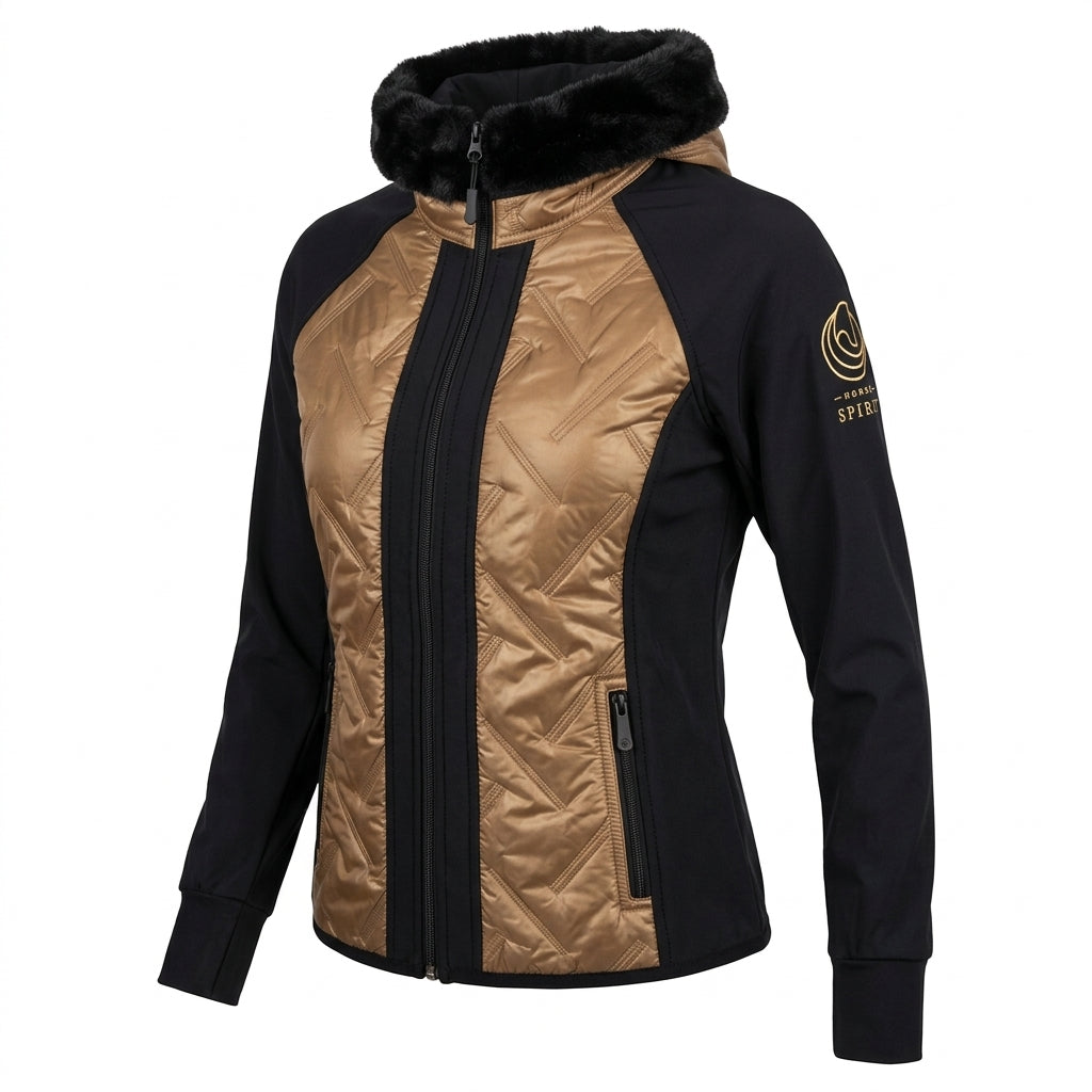 Horse Spirit Hybrid Reitjacke Bronze Schwarz