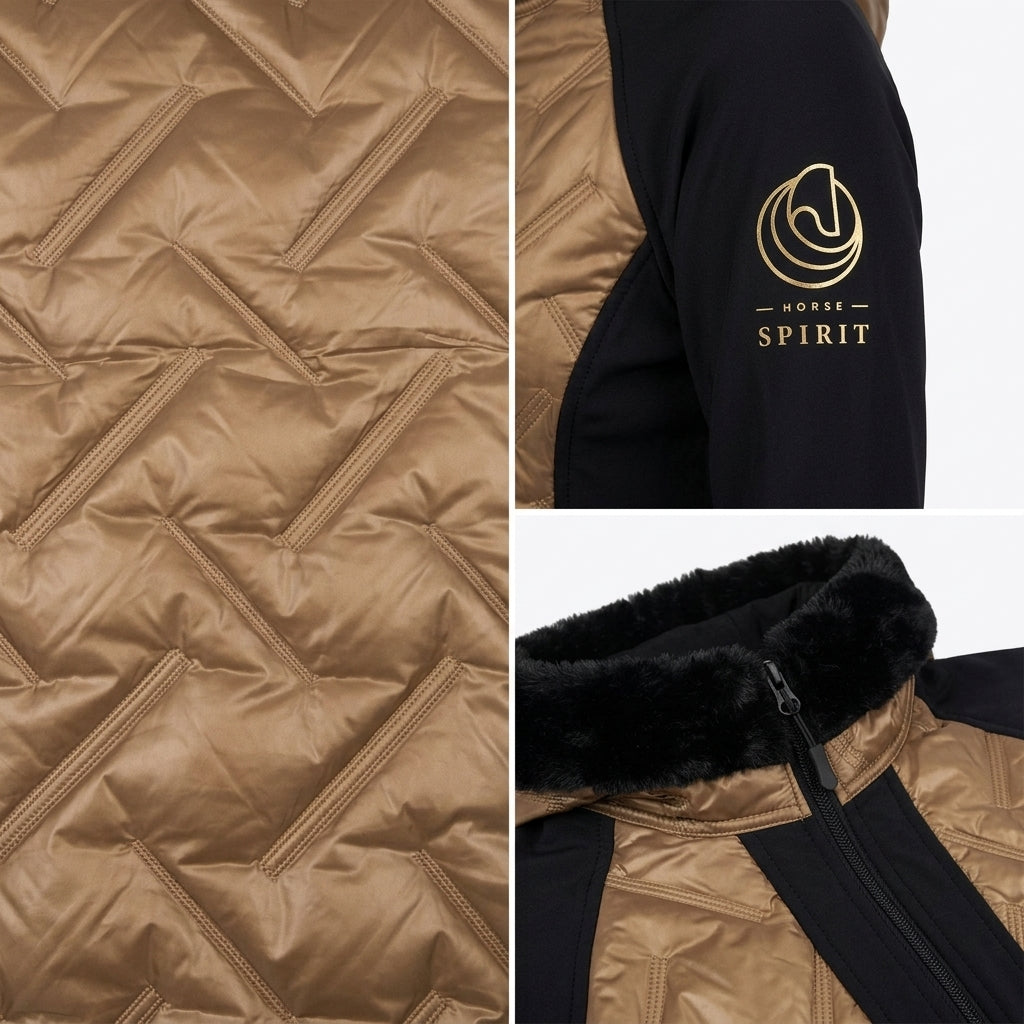 Horse Spirit Hybrid Reitjacke Bronze Schwarz