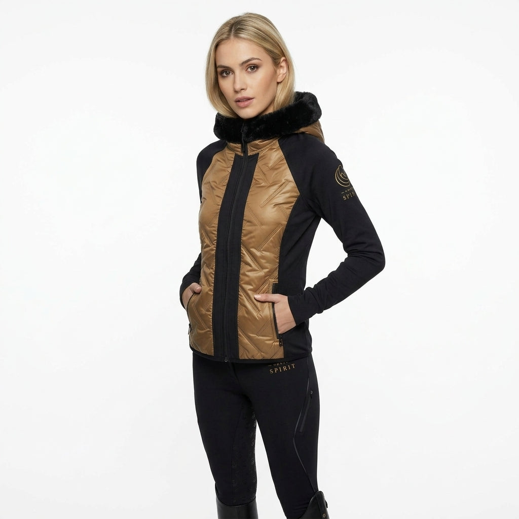 Horse Spirit Hybrid Riding Jacket Bronze Black