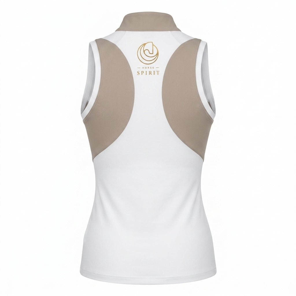 HS Horse Spirit Riding Tank Top Wit Beige
