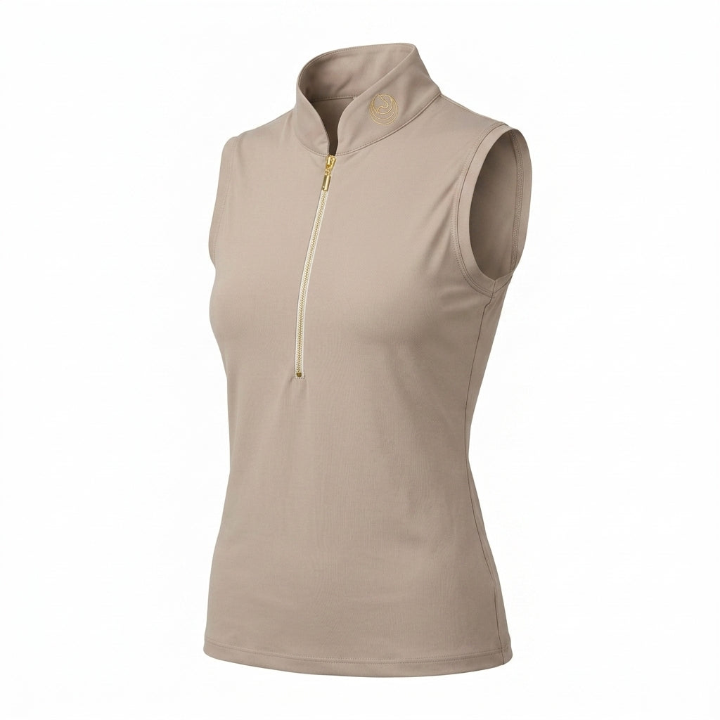Horse Spirit Riding Tank Top Basic Beige