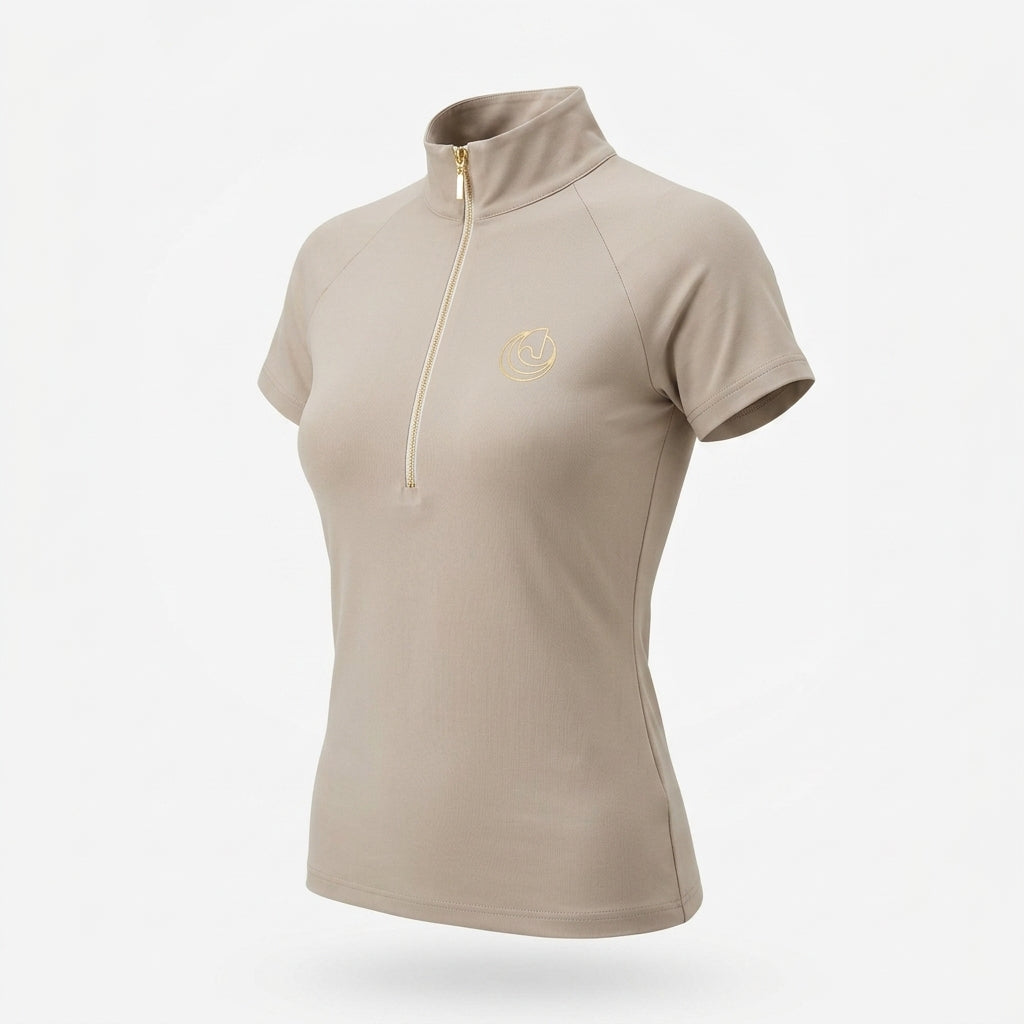 Horse Spirit Basic Reit-T-Shirt Beige