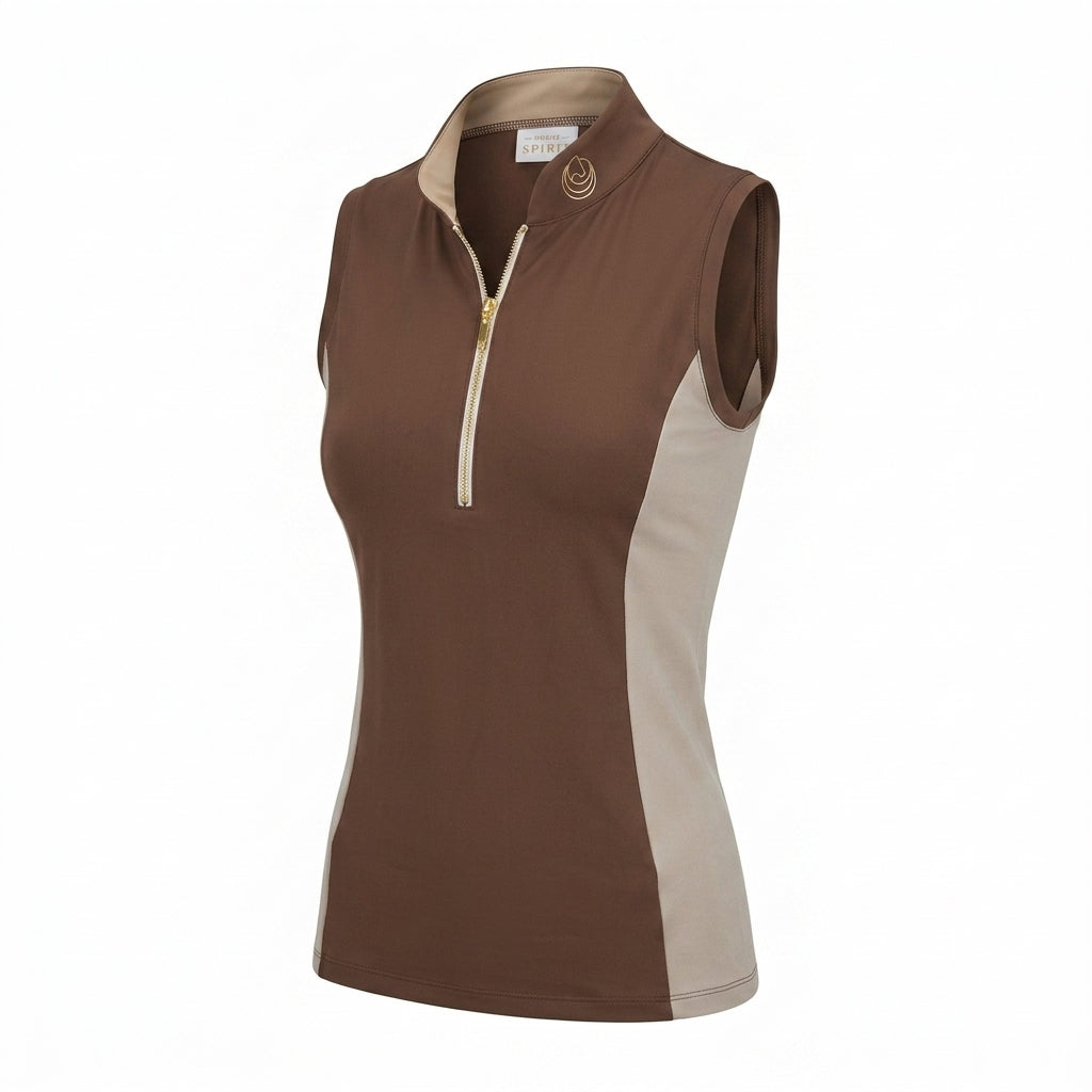 Horse Spirit Riding Tank Top Line Brown