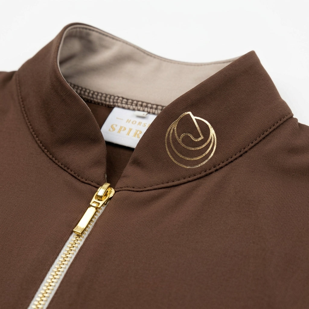 Horse Spirit Riding Tank Top Line Brown