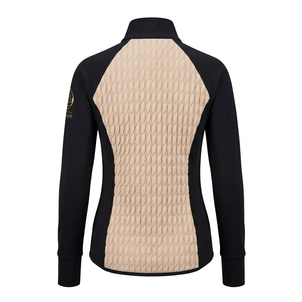 Horse Spirit Hybrid Riding Jacket Beige Black