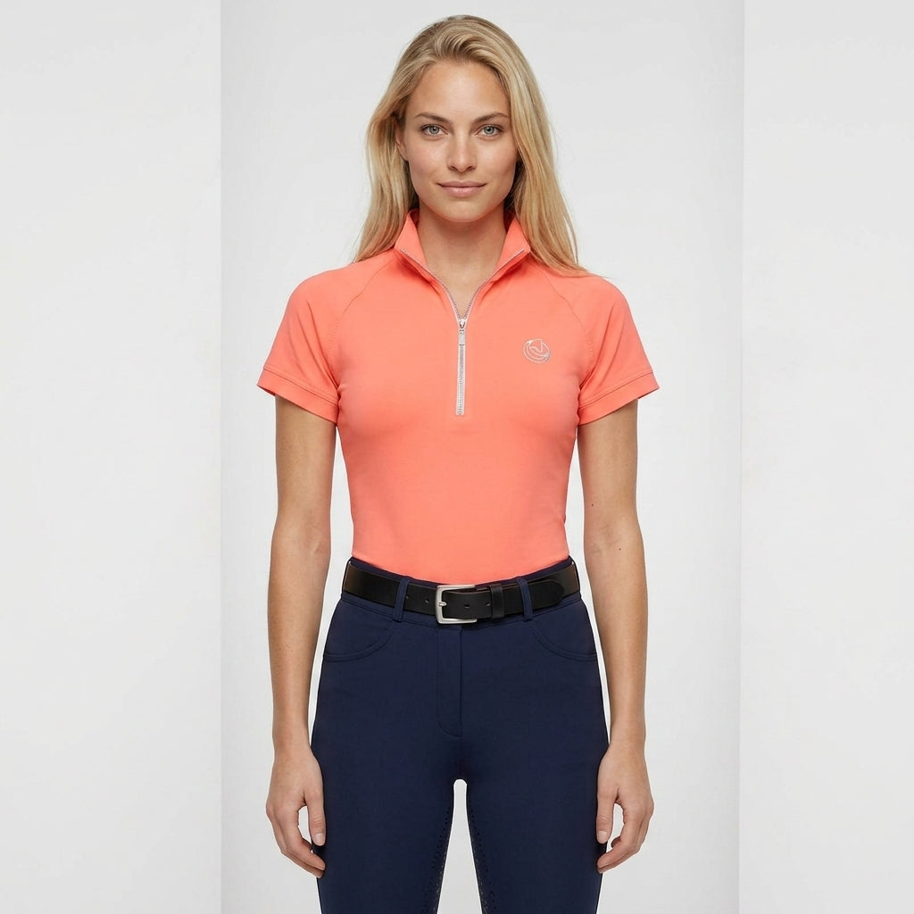 Horse Spirit Basic Riding T-shirt Peach