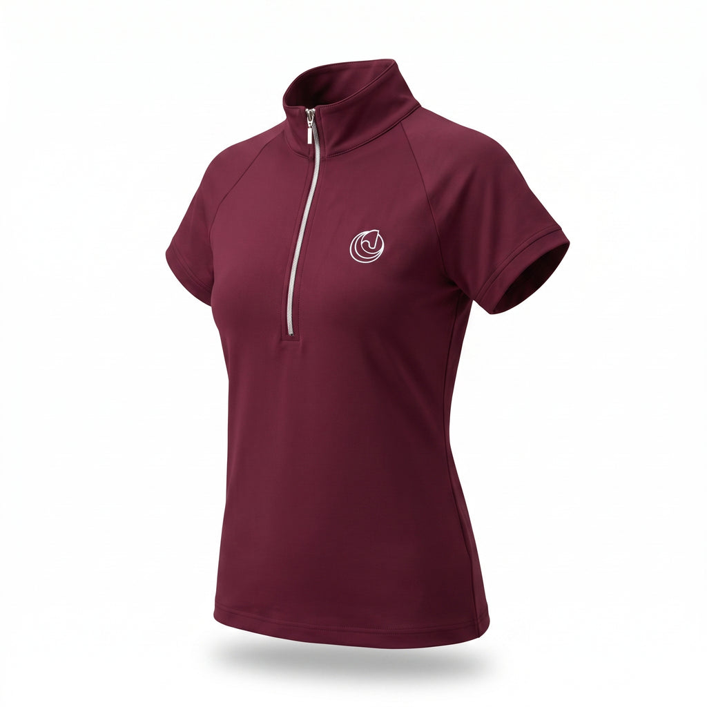 Horse Spirit Basic Riding T-Shirt Bourgogne