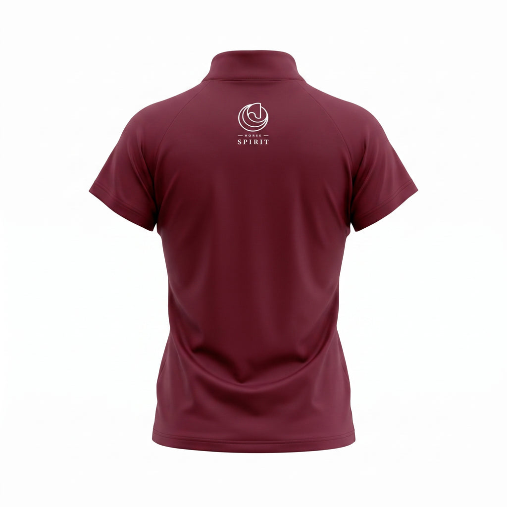 Horse Spirit Basic Riding T-Shirt Bourgogne