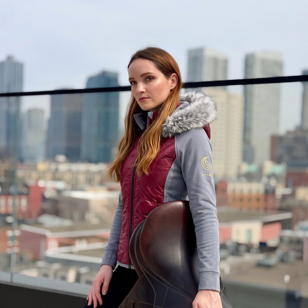Horse Spirit Riding Hybrid Jacket Blackberry