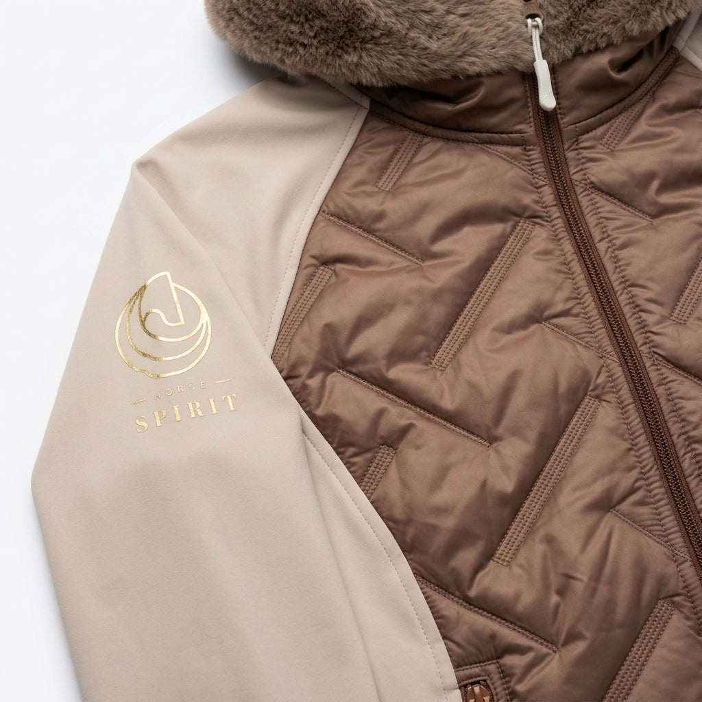 Horse Spirit Riding Hybrid Jacket Brown