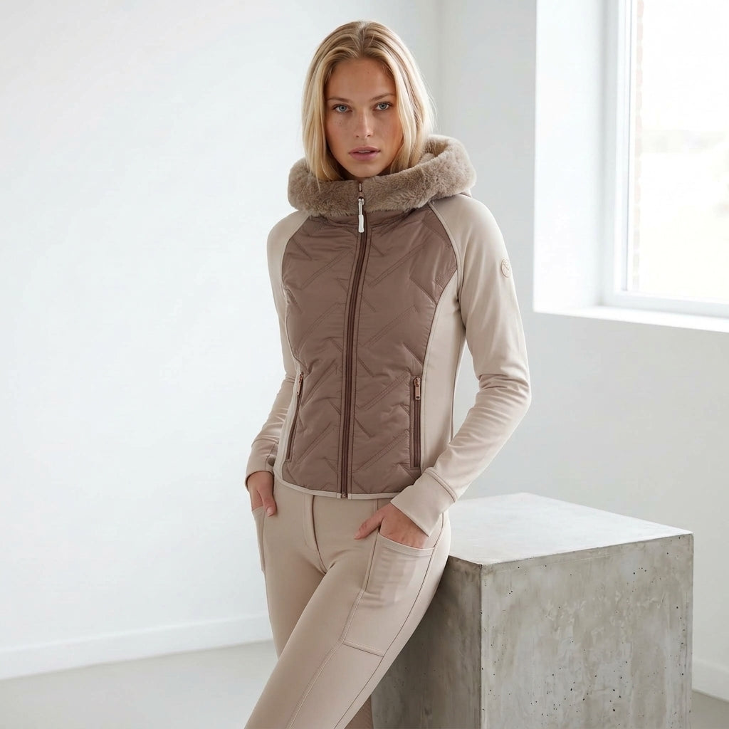 Horse Spirit Riding Hybrid Jacket Brown