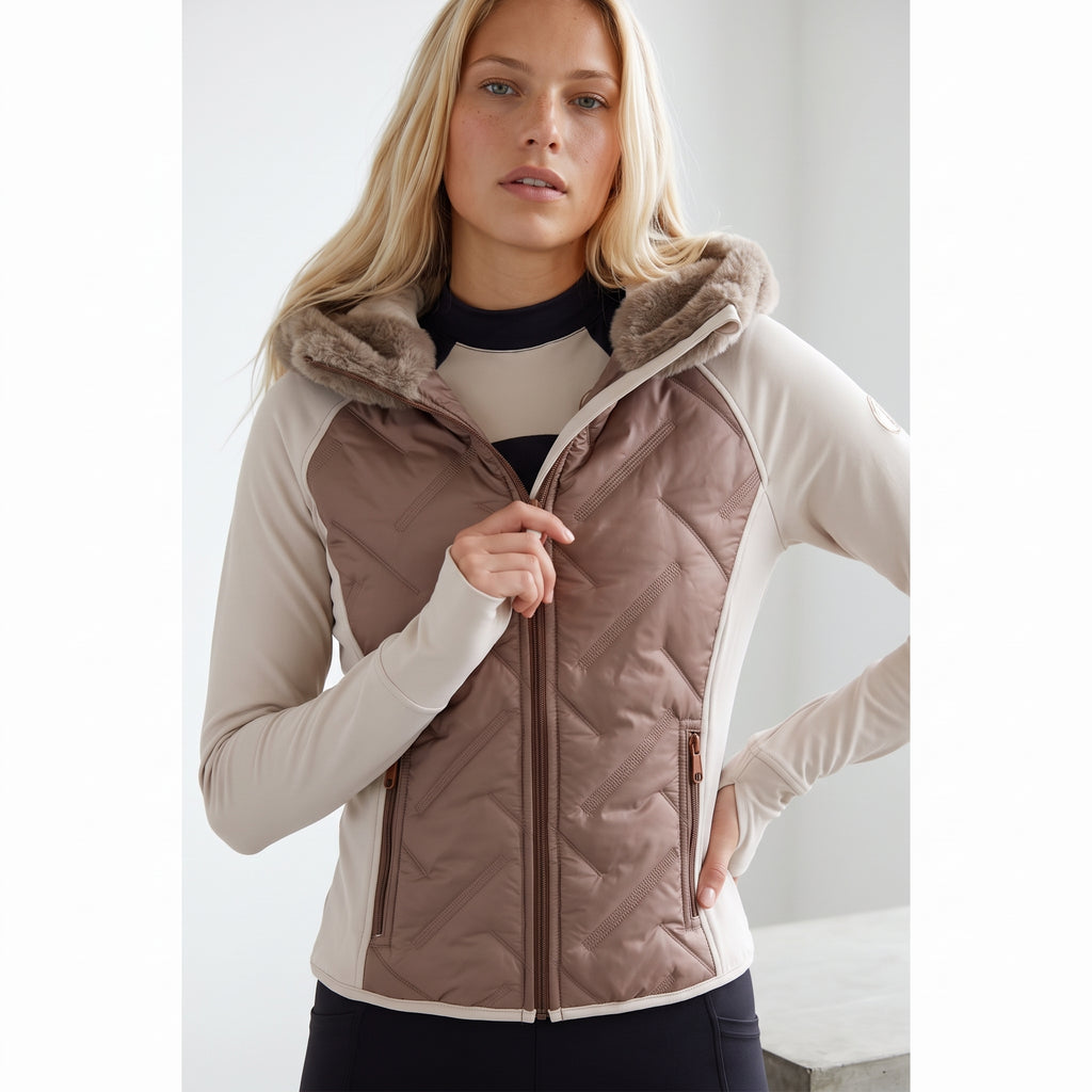 Horse Spirit Riding Hybrid Jacket Brown